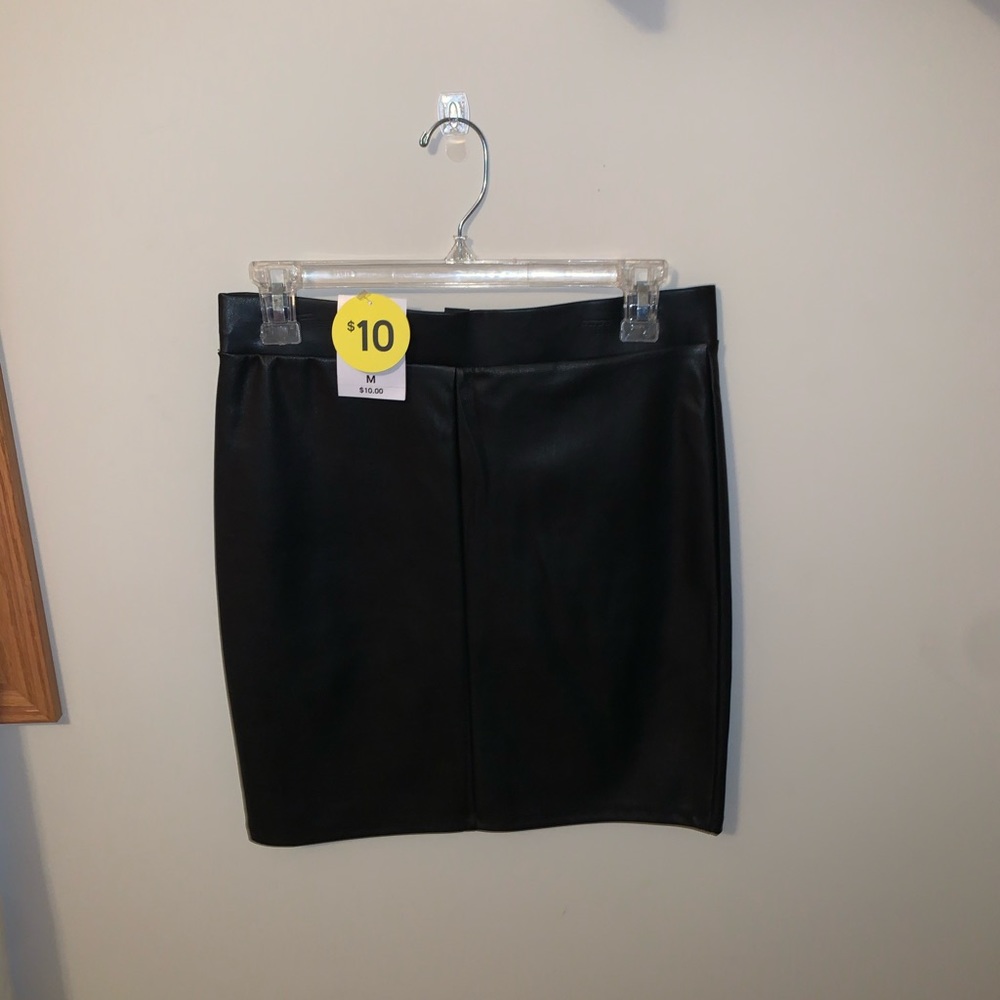 Leather like skirt